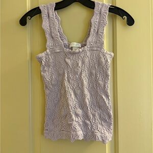 Lavender Textured Tank Top